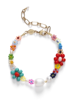 ANNI LU MEXI BLOMMA ARMBAND GULDPLATERAD